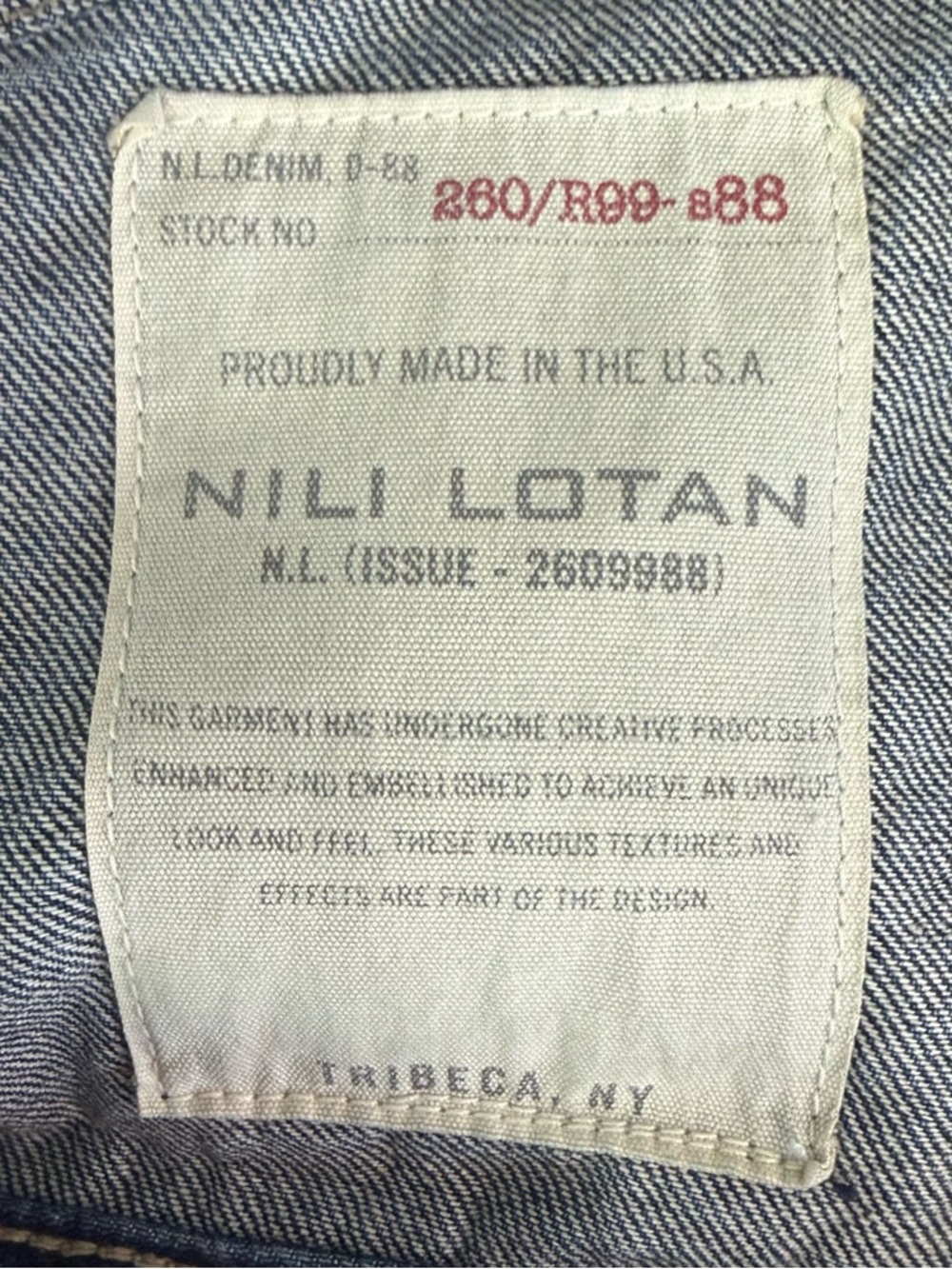 Nili Lotan Denim Jacket Small Cropped Button Front USA Made Jean - Picture 5 of 8